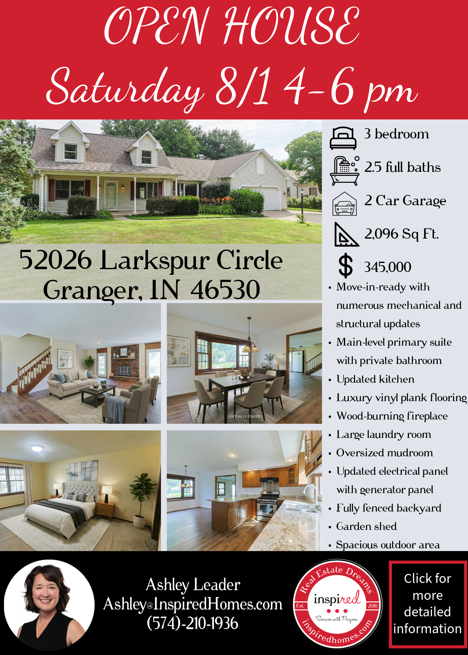 potato creek open house flyer