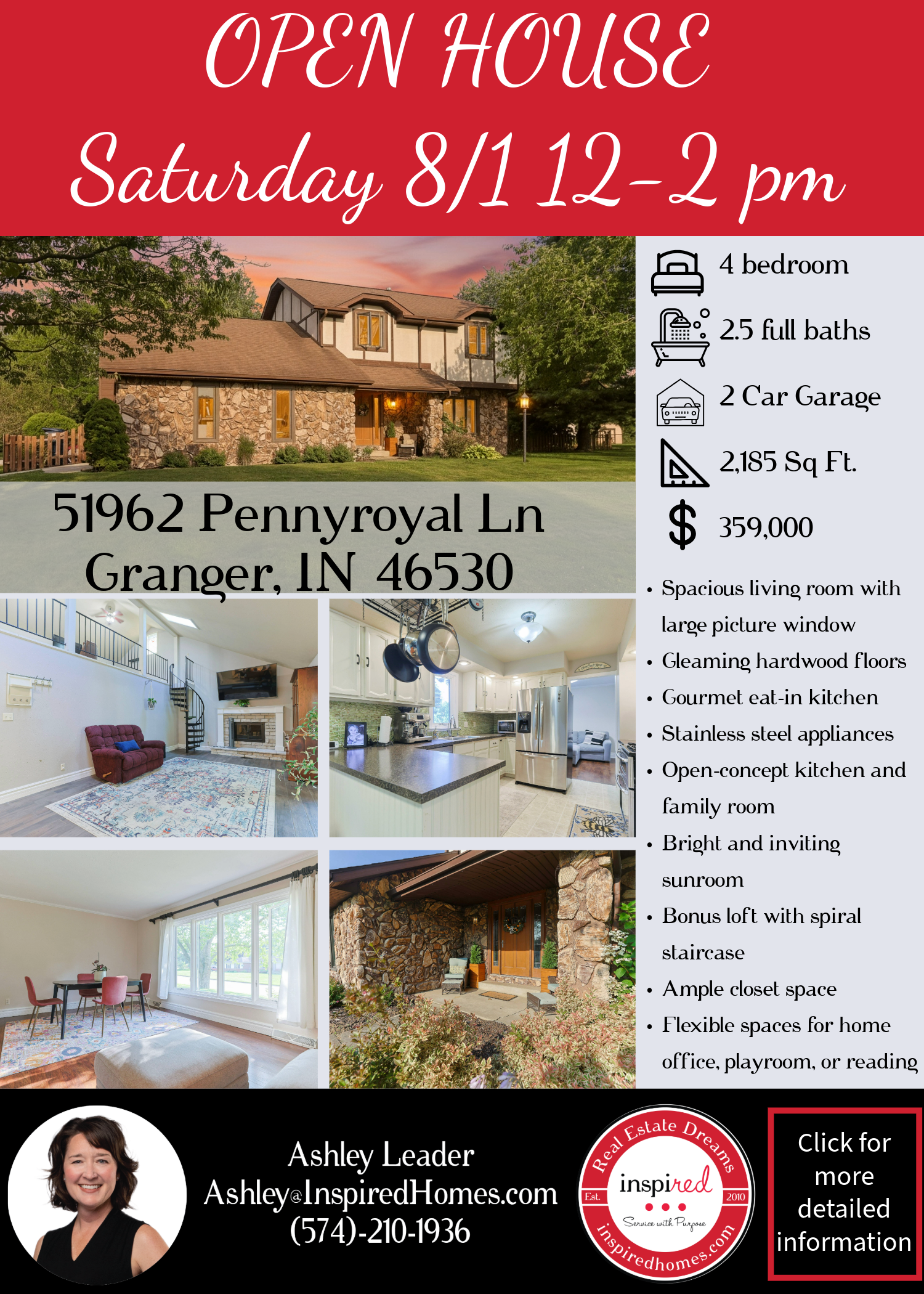 potato creek open house flyer